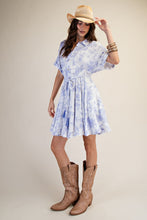 Load image into Gallery viewer, Lizzie Floral Dress - Blueberry