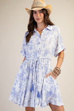 Load image into Gallery viewer, Lizzie Floral Dress - Blueberry