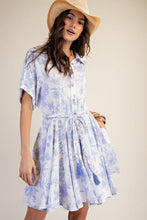 Load image into Gallery viewer, Lizzie Floral Dress - Blueberry