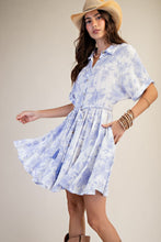 Load image into Gallery viewer, Lizzie Floral Dress - Blueberry