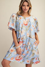 Load image into Gallery viewer, Fashion Show Favorite Things Floral Dress - Sky Blue