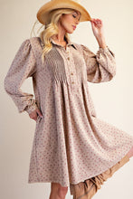 Load image into Gallery viewer, Amy Floral Printed Dress - Khaki