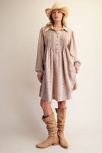 Load image into Gallery viewer, Amy Floral Printed Dress - Khaki