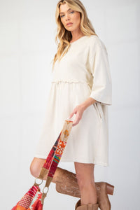 Emerson Mineral Wash Dress - Ecru