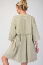 Load image into Gallery viewer, Emerson Mineral Wash Dress - Faded Sage