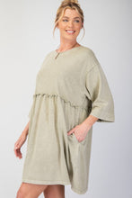 Load image into Gallery viewer, Emerson Mineral Wash Dress - Faded Sage