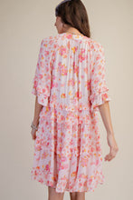 Load image into Gallery viewer, Sabrina Floral Ruffle Dress - Cotton Pink