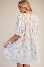 Load image into Gallery viewer, Francesca Peach Blossom Ruffle Dress - Ivory