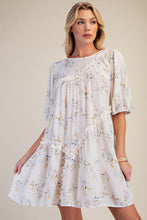 Load image into Gallery viewer, Francesca Peach Blossom Ruffle Dress - Ivory