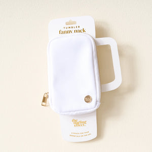 The Darling Effect Tumbler Fanny Pack - White