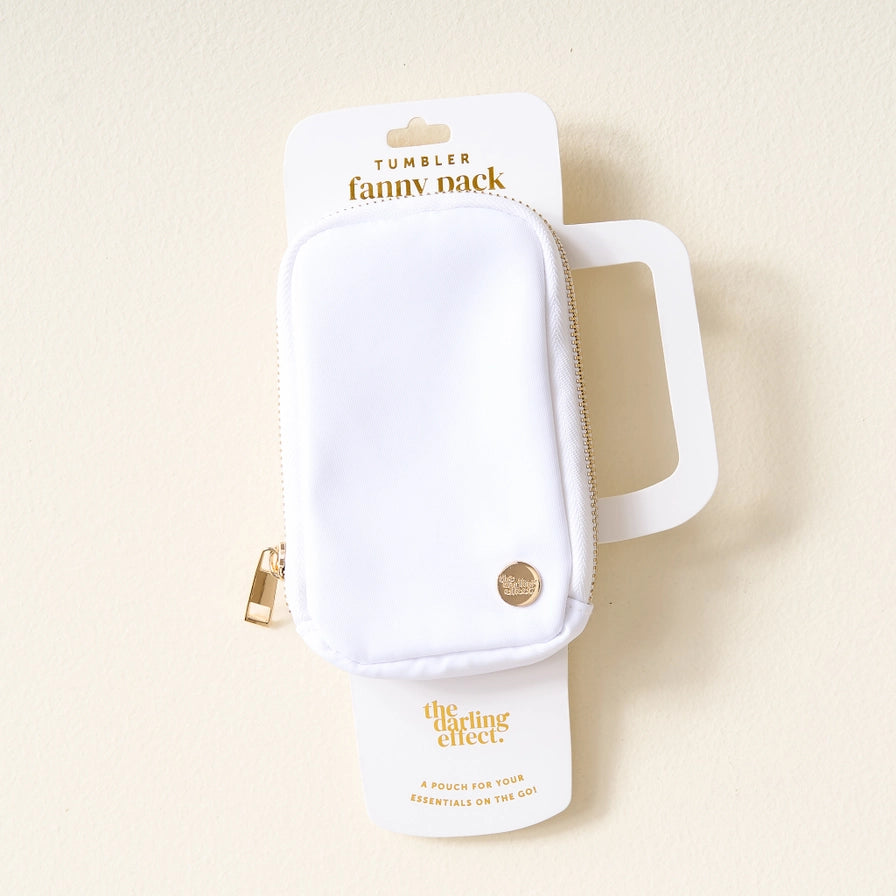 The Darling Effect Tumbler Fanny Pack - White