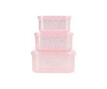 Load image into Gallery viewer, 3-Piece Lunch Box Set - Glitter Pink