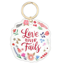 Load image into Gallery viewer, Inspirational Floral Keychains