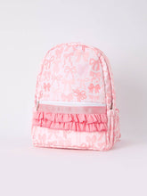 Load image into Gallery viewer, Ruffle Pink Bow Backpack