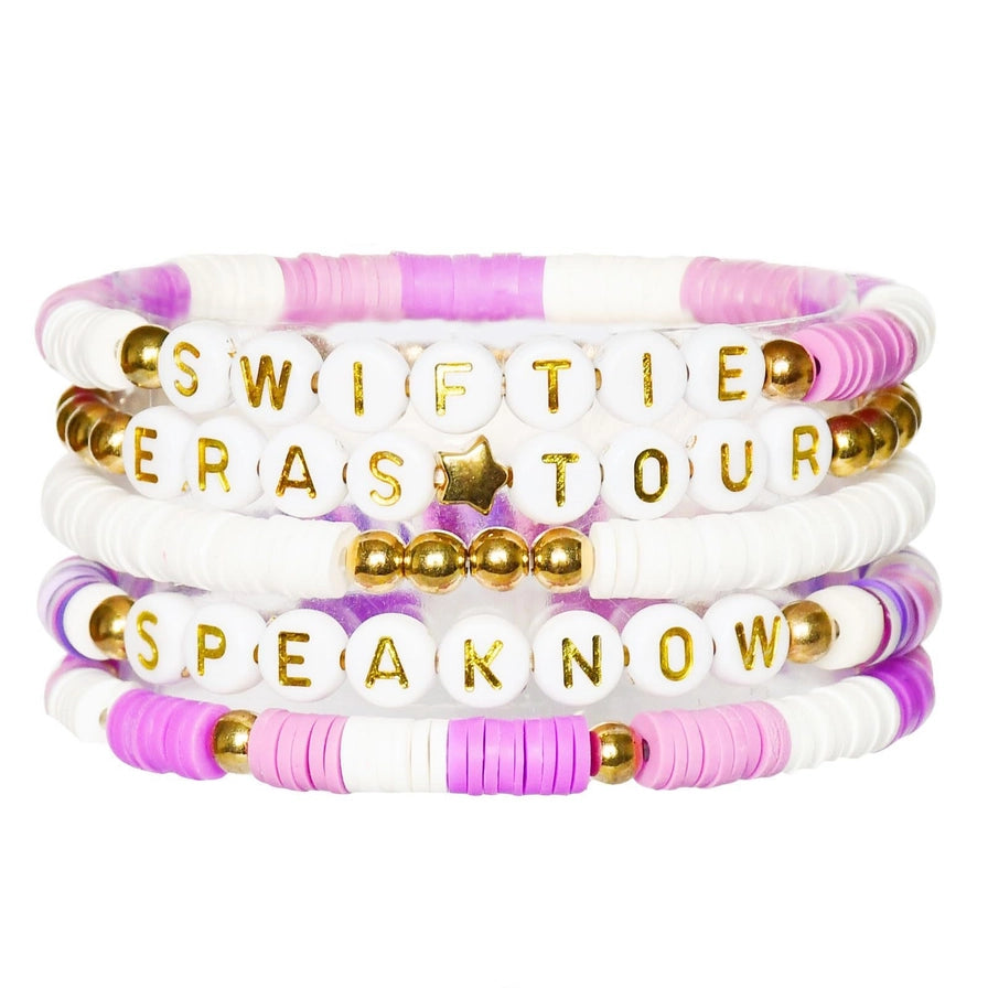 Swiftie Friendship Bracelet Stack - Speak Now