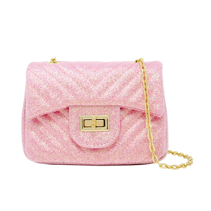 Classic Glitter Children's Handbag - Pink