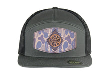 Load image into Gallery viewer, Shot Shell Old School Camo Brown Leather Patch Hat