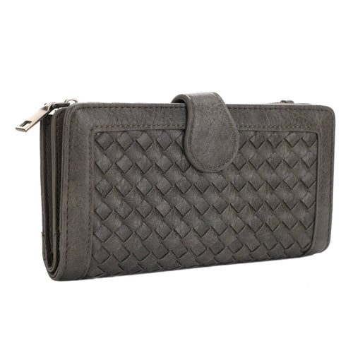 Crissy Woven Wallet - Olive
