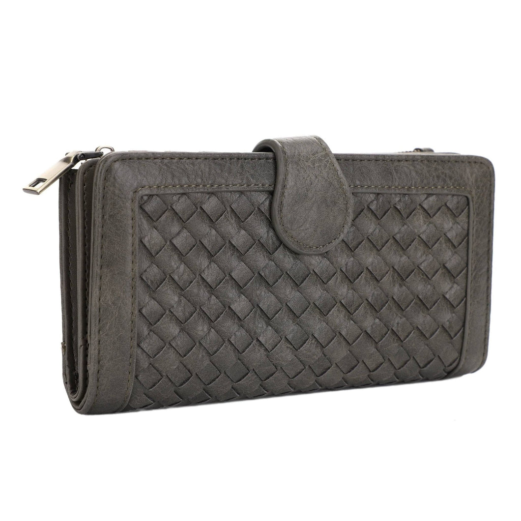 Crissy Woven Wallet - Olive