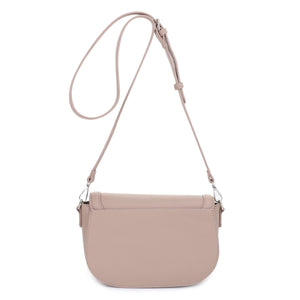 Jonelle Saddle Crossbody Bag - Nude