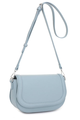 Jonelle Saddle Crossbody Bag - Light Blue