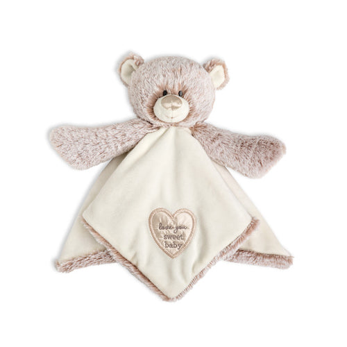 Demdaco Teddy Rattle Blankie - Neutral
