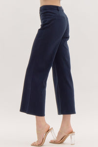 Brandi Wide Leg Pants - Navy