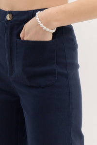 Brandi Wide Leg Pants - Navy