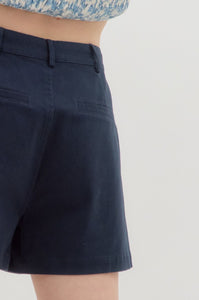 Camden High Waist Shorts - Navy