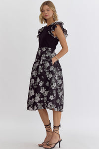 Gianna Pixel Floral Dress