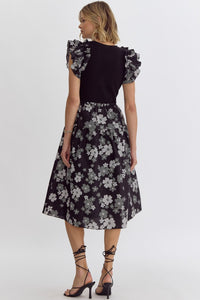 Gianna Pixel Floral Dress