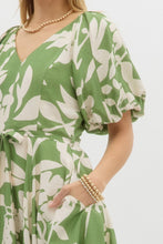 Load image into Gallery viewer, Isla Floral Dress - Green