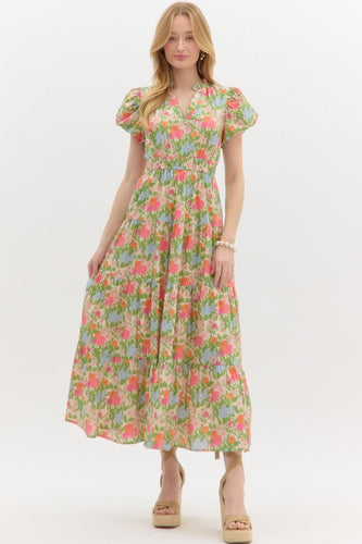 Secret Gardens Midi Dress