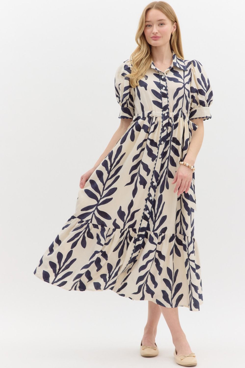 Cecelia Midi Dress - Navy *Regular & Curvy*