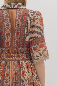 Maddi Mixed Print Dress