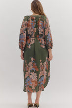 Load image into Gallery viewer, Jennifer Botanical Maxi Dress - Olive