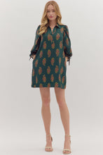 Load image into Gallery viewer, Dahlia Floral Dress - Hunter Green *Regular &amp; Curvy*