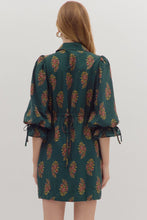 Load image into Gallery viewer, Dahlia Floral Dress - Hunter Green *Regular &amp; Curvy*