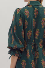 Load image into Gallery viewer, Dahlia Floral Dress - Hunter Green *Regular &amp; Curvy*