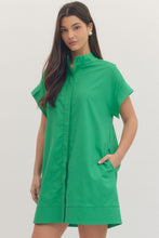 Load image into Gallery viewer, Cameron Button Up Dress - Green