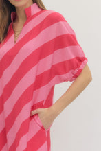 Load image into Gallery viewer, FASHION SHOW: Noa Striped Midi Dress - Pink