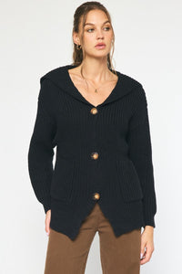 Cozy Couture Knit Cardigan - Black