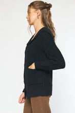 Load image into Gallery viewer, Cozy Couture Knit Cardigan - Black