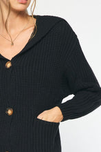 Load image into Gallery viewer, Cozy Couture Knit Cardigan - Black