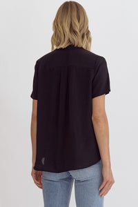 Keep it Simple V-Neck Top - Black *Regular & Curvy*