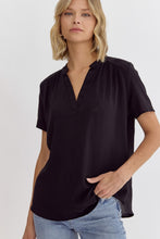 Load image into Gallery viewer, Keep it Simple V-Neck Top - Black *Regular &amp; Curvy*