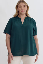 Load image into Gallery viewer, Keep it Simple V-Neck Top - Teal *Regular &amp; Curvy*