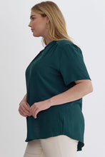 Load image into Gallery viewer, Keep it Simple V-Neck Top - Teal *Regular &amp; Curvy*