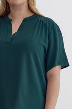 Load image into Gallery viewer, Keep it Simple V-Neck Top - Teal *Regular &amp; Curvy*