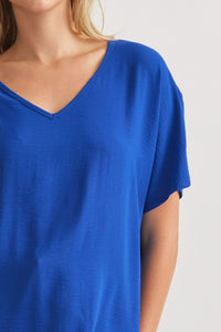 Blissful Basics V-Neck Top - Royal Blue *Regular & Curvy*